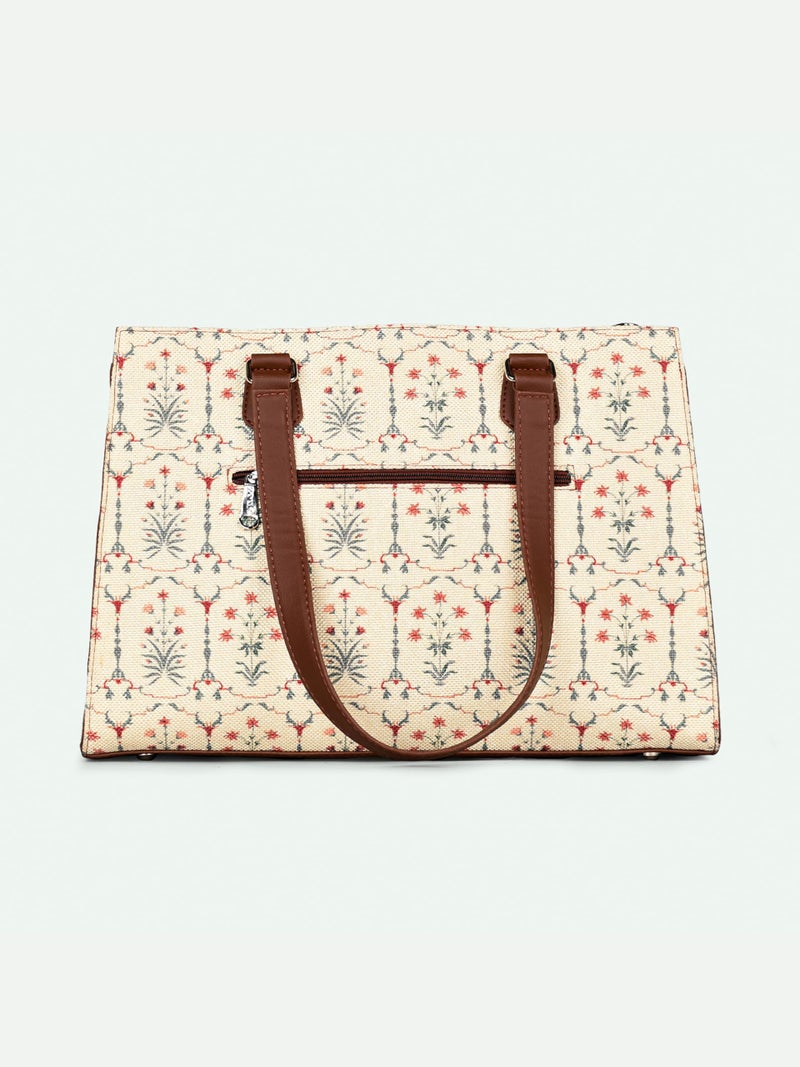 ZOUK Statement Business Bag | Stylish Handbag for Women Office Use | Tote Bags for Woman | Fits 14 Inch Laptop | Water-Resistant | Big Size | Aesthetic Purse | Taj Nakashi - Image 5