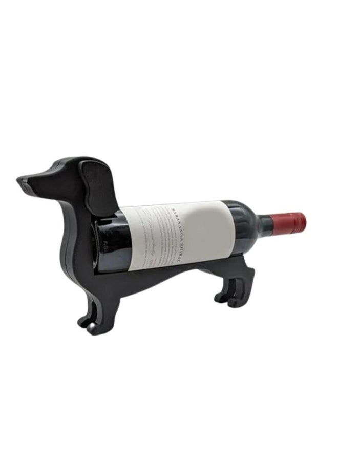 Dachshund Wine Bottle Holder Funny Countertop Wine Rack Liquor Display Stand for Home 
