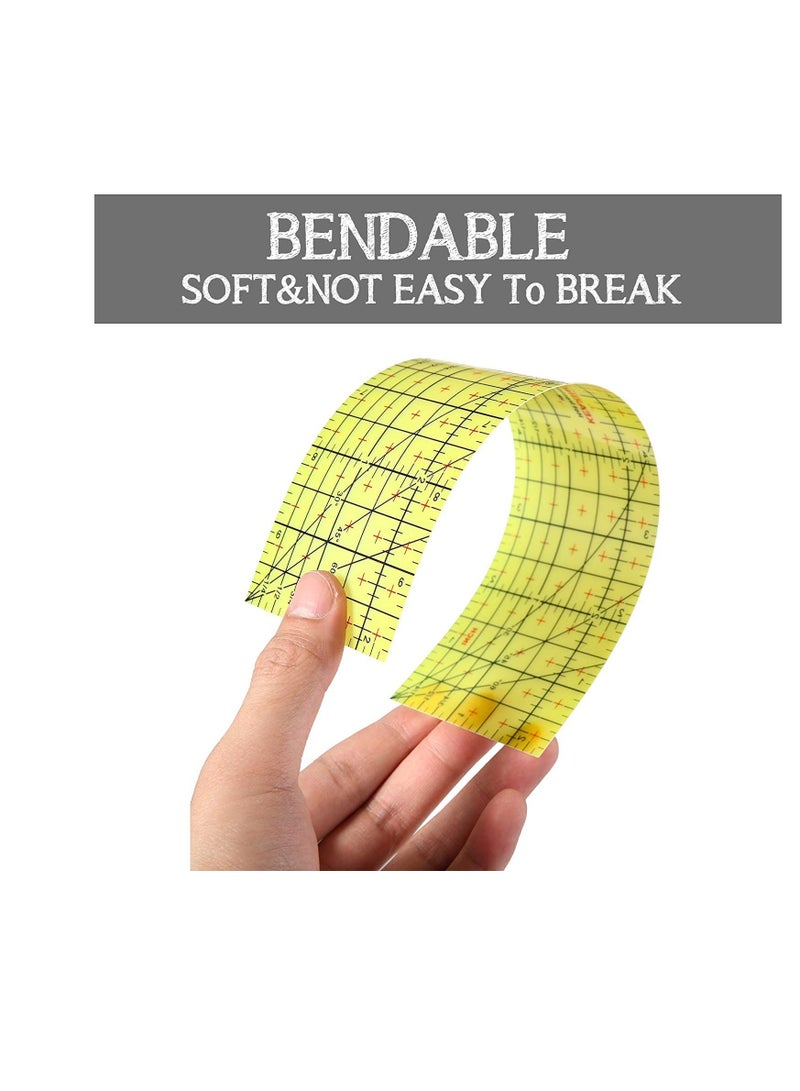 Zikra Hot Ironing Measuring Ruler, Hot Hem Ruler Heat Resistant Ruler Sewing Tools Measuring Quilting Press Handmade Tool for Electric Iron Home Ironing Work, 10 Inches 5 x 10 Inch - Image 2