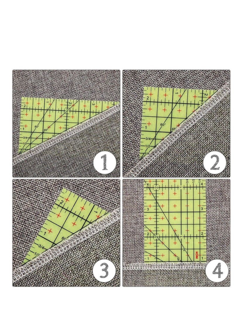 Zikra Hot Ironing Measuring Ruler, Hot Hem Ruler Heat Resistant Ruler Sewing Tools Measuring Quilting Press Handmade Tool for Electric Iron Home Ironing Work, 10 Inches 5 x 10 Inch - Image 3