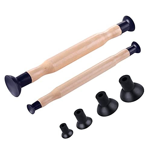 WINTOWIN Valve Lapper Tool Set for Vehicle Oil Systems Maintenance and Repair,Double Ended Valve Hand Lapping Grinding Sucker Kit with 4 Suction Plates - Image 1