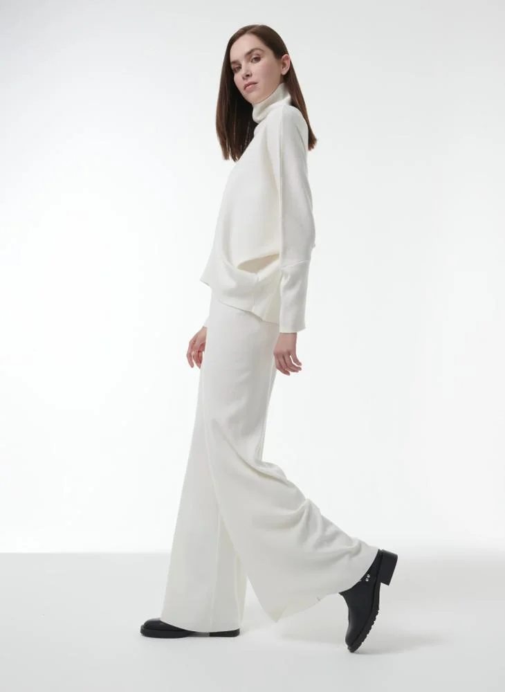 Leem Ribbed Inset Knitted Sweater