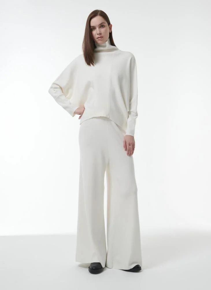 Leem Ribbed Inset Knitted Sweater