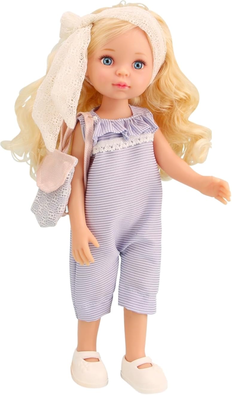 TOYS LAND Milly Fashion Doll, 33 cm Realistic Doll with Changeable Outfit and Movable Soft Body and Fine Hair, Cutie Doll for Birthday Gift for Girls Kids and Toddlers Age 3 Years & Up (F)