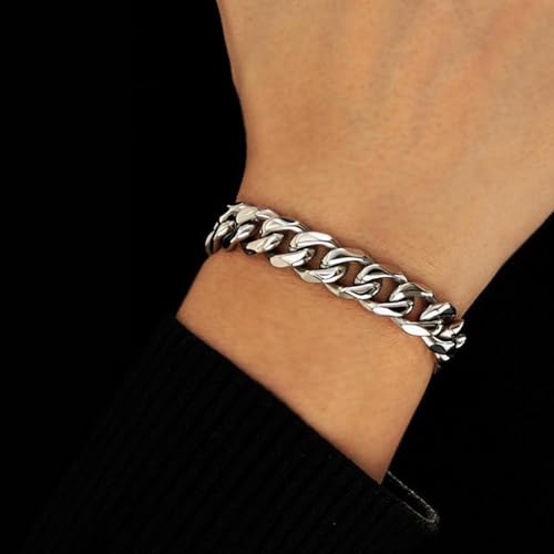 Peora Silver Plated Stainless Steel Metal Openable Bracelet Stylish Fashion Jewellery Gift for Men & Boys - Image 2