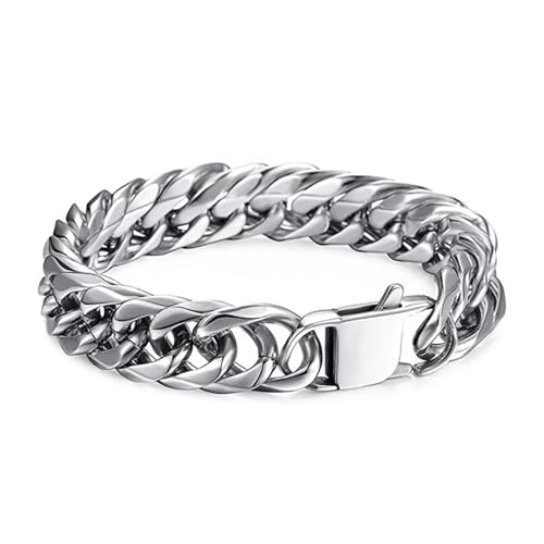 Peora Silver Plated Stainless Steel Metal Openable Bracelet Stylish Fashion Jewellery Gift for Men & Boys - Image 1
