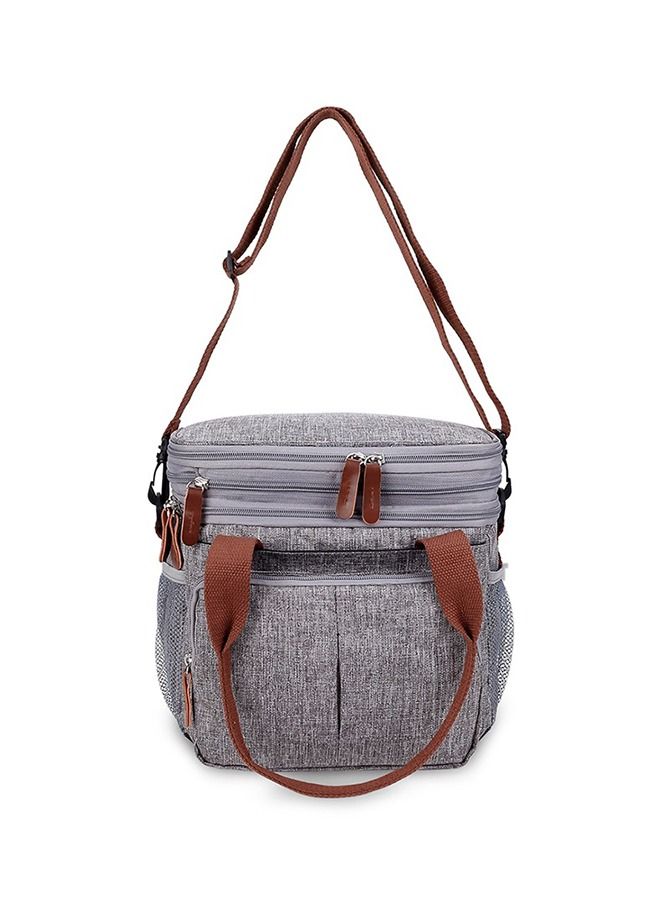 Little Story Insulated Expandable Lunch Bag Grey - Image 4
