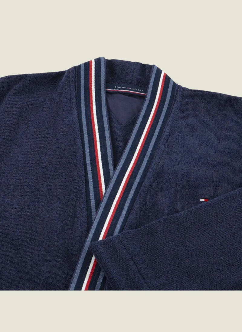 Tommy Hilfiger  Tommy Hilfiger 360 GSM Teams Bathrobe - Navy - Medium  | Best Price UAE