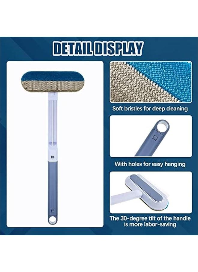 Generic - 2 Pieces Window Screen Cleaner Brush with Handle, Window Cleaning Brush, Window Squeegee Glass Window Scraper for Cleaning Windows Multifunctional Window Cleaning Tool Mesh Screen Cleaner for Home - Image 1
