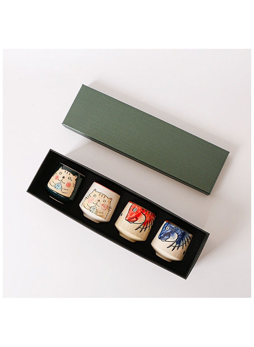 مجموعة من 4 فناجين قهوة اسبريسو