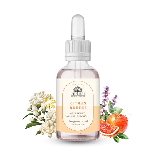 Devinez Citrus Breeze Fragrance Oil 30ml - For Aromatherapy, Home Reed Diffuser, Refreshing & Lasting Fragrance, Candle Making, Gifting Pack for Him & Her - Image 1