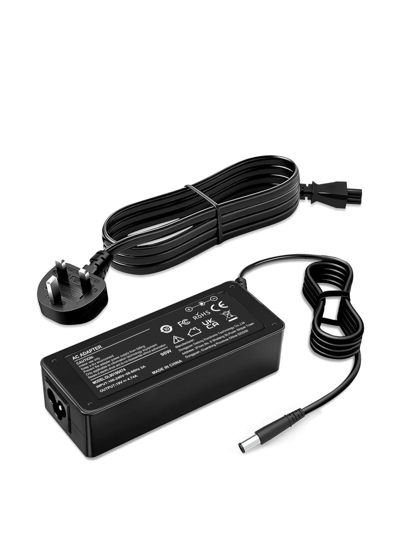 Terabyte 90W 19V 4.74A Ac 7.4*5.0Mm Adapter Laptop Charger For Hp Elitebook 8460P 8470P 8440P 8560P 8760P 8460W 8470W 8570W 8770W Probook 4430S 4440S 4520S 4530S 4540S Compaq 6730B 6530B Power Supply Cord - Image 2