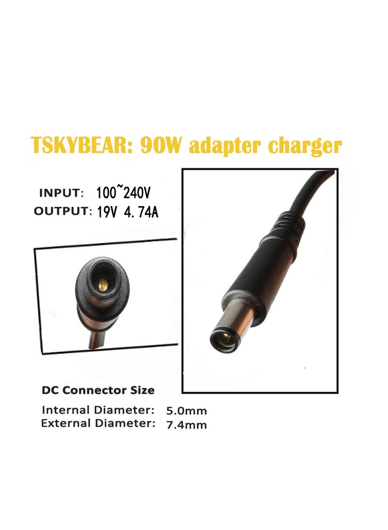 Terabyte 90W 19V 4.74A Ac 7.4*5.0Mm Adapter Laptop Charger For Hp Elitebook 8460P 8470P 8440P 8560P 8760P 8460W 8470W 8570W 8770W Probook 4430S 4440S 4520S 4530S 4540S Compaq 6730B 6530B Power Supply Cord - Image 3
