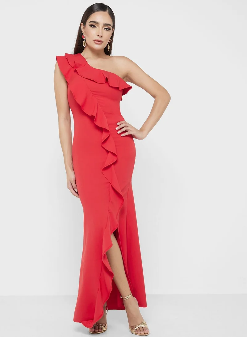 Ella Limited Edition Ruffled One-Shoulder Dress