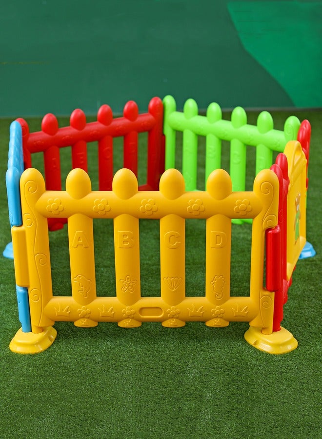 شيانغ يو سياج متعدد الألوان بـ 5 قطع بأبواب بلاستيكية - Image 1