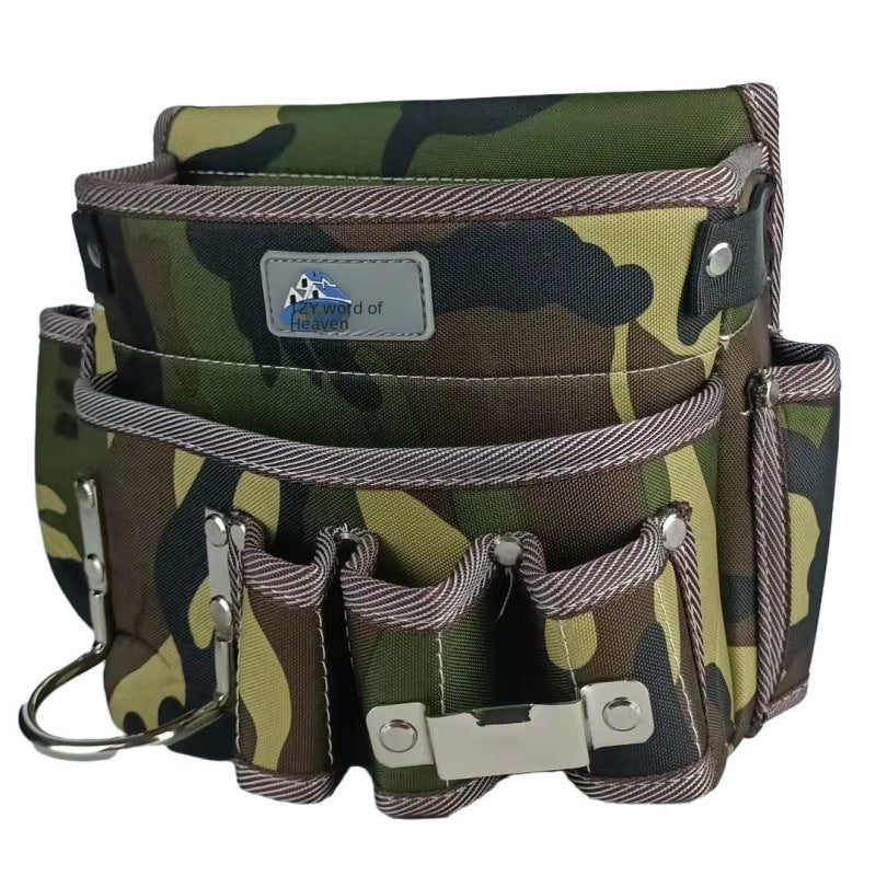 Waist Tool Bag: Durable Oxford Cloth, Specialized Secure Compartments - Multi-functional Storage, Compact Size for Electricians, Carpenters & Professionals - Image 3