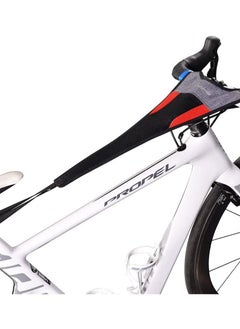 Bicycle Trainer Sweat Net Frame Guard Absorbs Sweat Black Red
