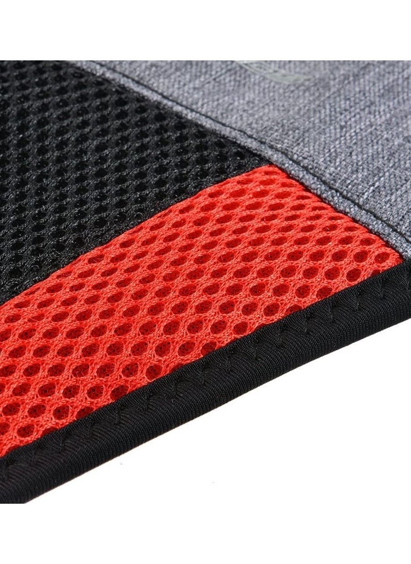 SYOSI - Bicycle Trainer Sweat Net Frame Guard Absorbs Sweat Black Red - Image 1