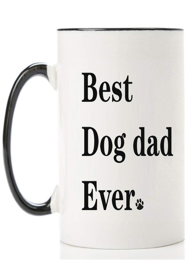 Mecai Dog Father Gifts Best Dad Ever Coffee Mug 11 OZ Tea Cup-Dog Pet Owner Rescue Lover Gifts For Men - Image 3