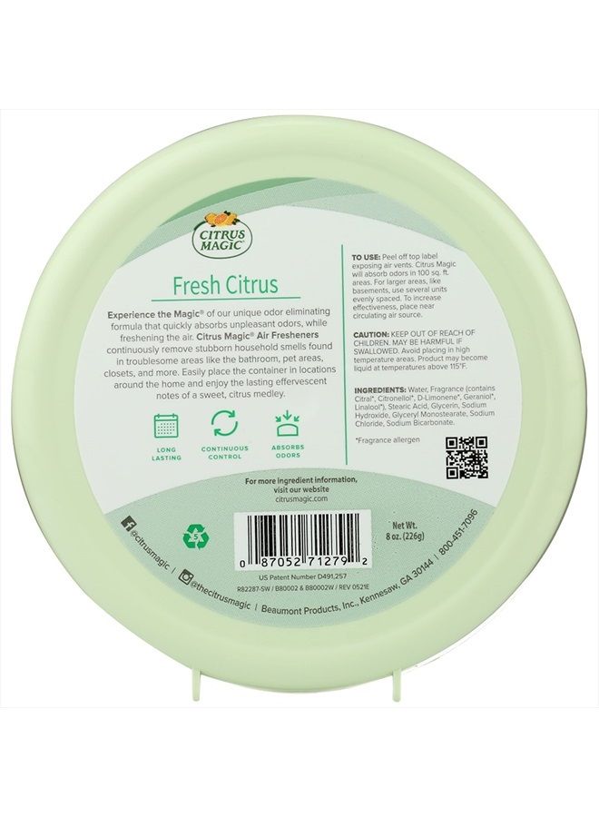 Citrus Magic Odor Absorbing Solid Air Freshener, Fresh Citrus, 8-Ounce, Pack of 1 - Image 3