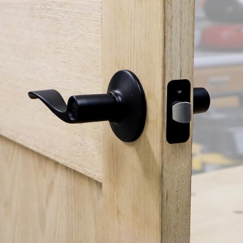 Milescraft 1338 Lock Mate PLUS – Self Clamping, Professional Door Lock Installation Kit, Door Lock Jig for Wood/Metal Doors with 1-3/8” and 1-3/4” Thickness. Bi-Metal Cobalt Hole Saws Included - Image 5