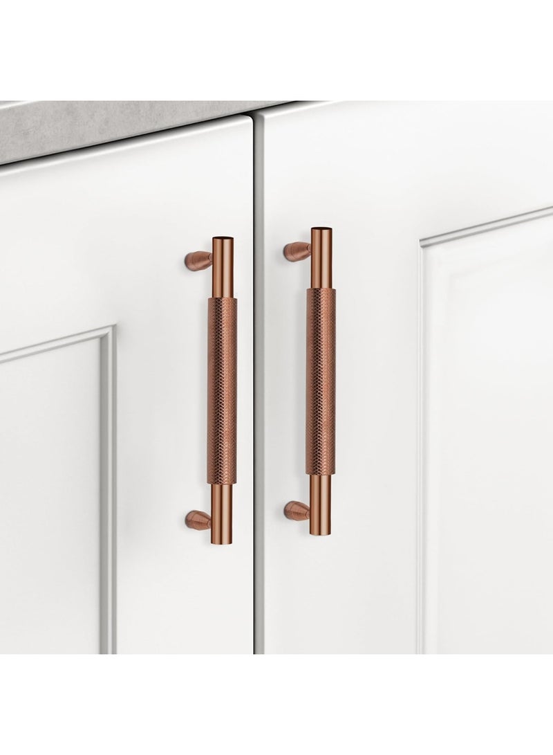 Plantex Cabinet Handle/Kitchen Cabinet Door Handle/Wardrobe/160 mm Cupboard Handle/Door Pull-Push Handle for Home/Office - Pack of 2 (Rose Gold) - Image 1