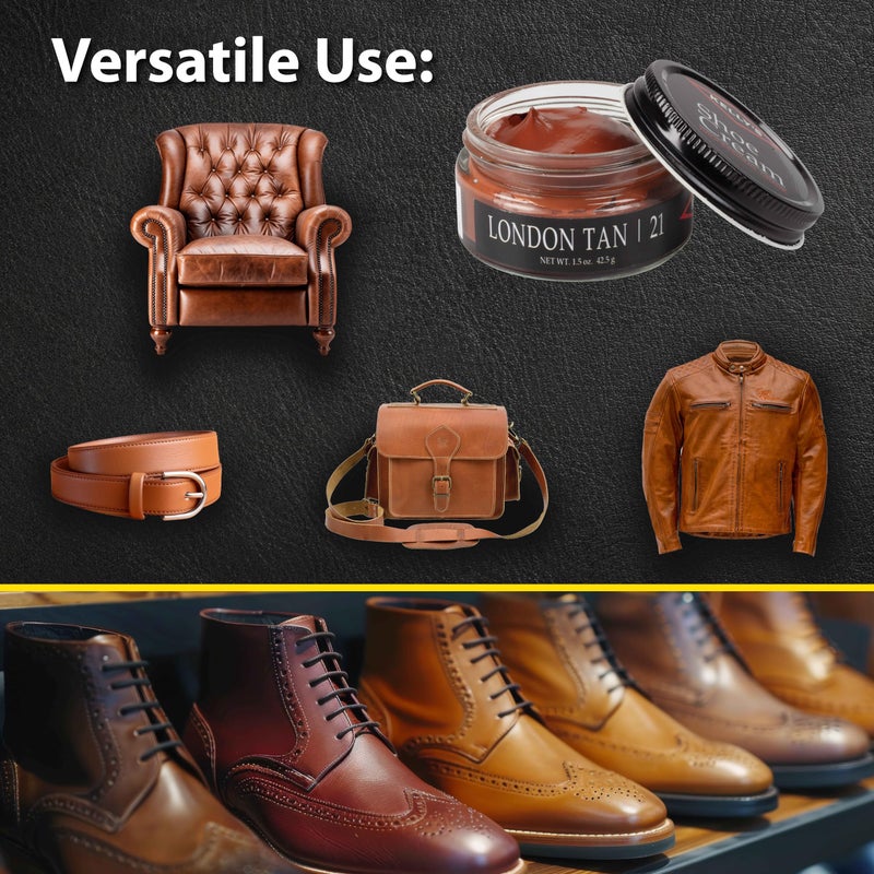 KELLYS Kelly's London Tan Shoe Polish 1.5 oz - Professional Leather Shoe Cream - Image 4