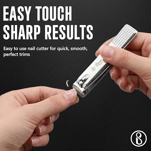Beauté Secrets 9-in-1 Tweezers & Nail Cutter Set for Men & Women | Plucker for Hair Removal | Eyebrow Tweezers, Nail File, Scissors & Travel Case – Manicure Pedicure Grooming Set - Image 3
