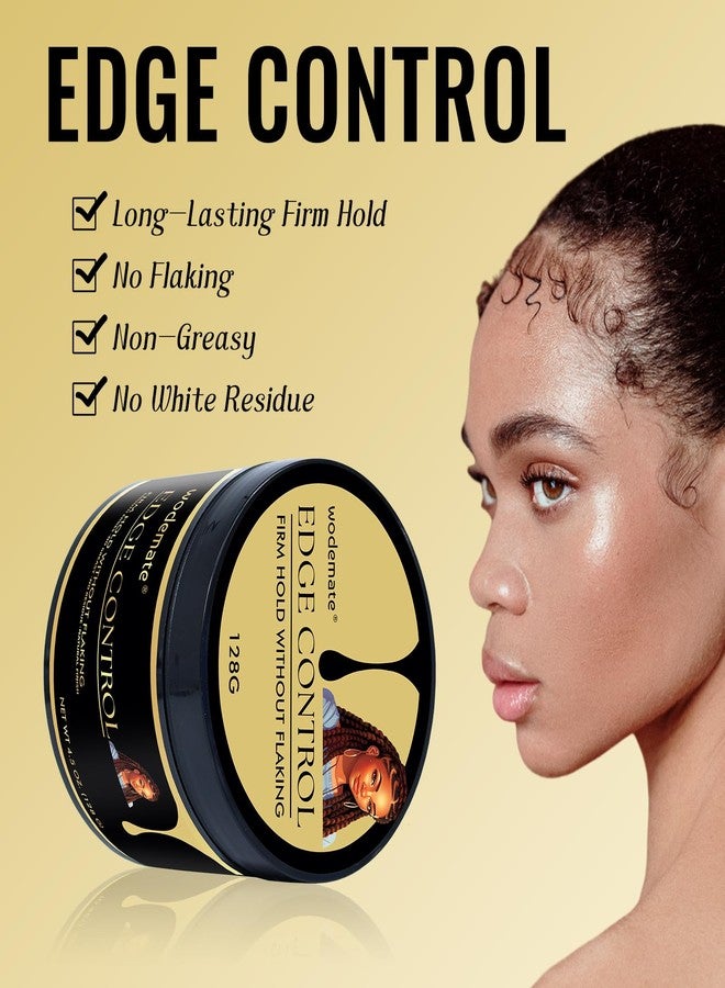 wodemate Edge Control Gel – Maximum Firm Hold Edge Control Stying Wax, Edge Smoother 24 Hour Long-Lasting for 4C Black Hair, Non-Greasy, No Flaking, No White Cast, 4.5 Fl Oz - Image 4