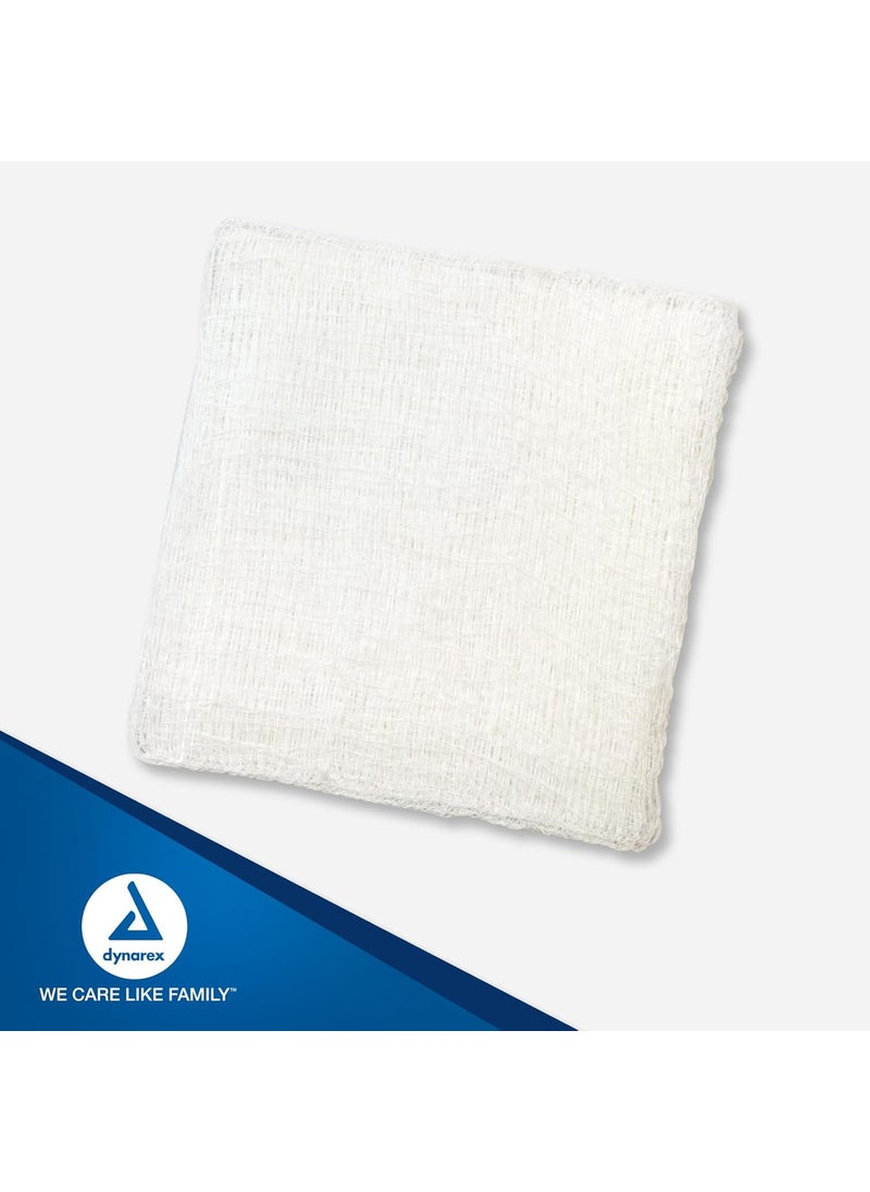 Dynarex Dynarex Surgical Gauze Sponges Absorbent Cotton Fabric With Folded Edges  Soft Durable NonSterile Dressing  2x2 8Ply  Sleeve of 200 Sponges  - Image 2