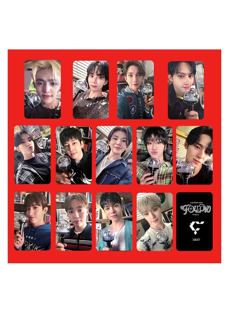 NIBEMINENT 13 قطعة بطاقات لومي كيبوب SEVENTEEN لهدايا مجموعة المعجبين
