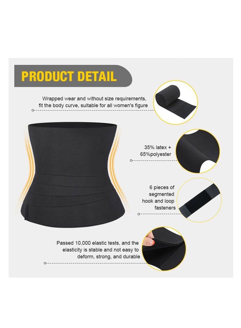NOVOLAN NOVOLAN Women Shapewear Waist Cincher, Exercise Waist Trimmer, Trainer Belt, Sports Restraint, Ladies Girdle, Elastic Abdominal Adjustable Elasticity 300cm 500cm 600cm - Image 4