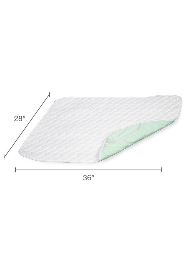 DMI - Waterproof Sheet to be Used as a Bed Pad, Bed Liner, Mattress Protector, Pee Pad, Furniture Cover or Seat Protector with Quilted Slide Sheet and 4 Layers of Protection, Without Straps, 28 x 36 - Image 1