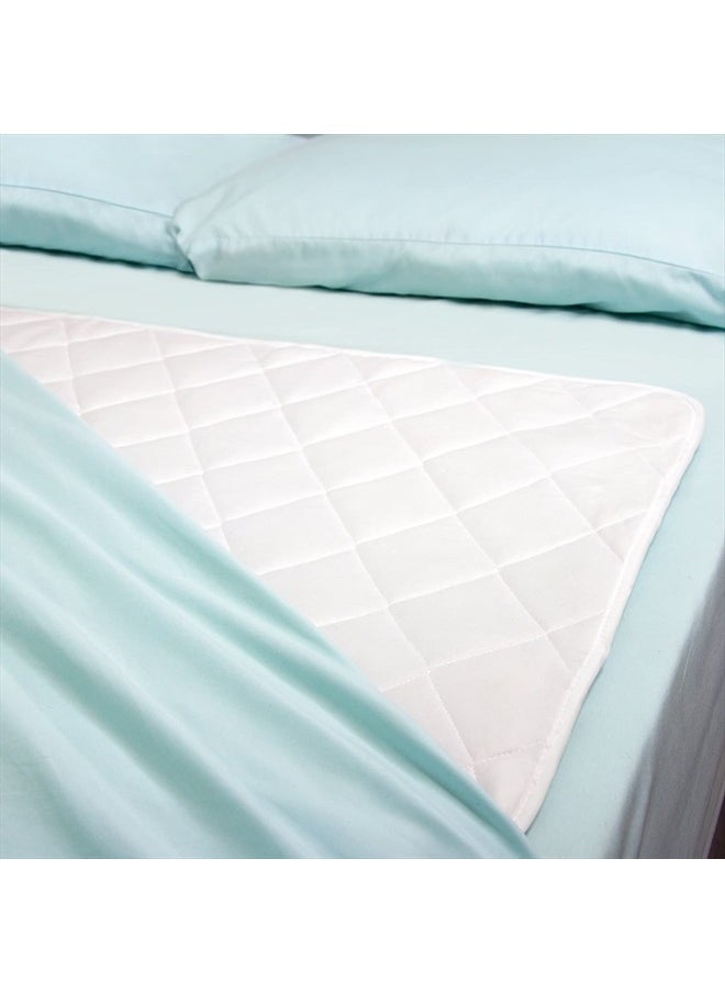 DMI - Waterproof Sheet to be Used as a Bed Pad, Bed Liner, Mattress Protector, Pee Pad, Furniture Cover or Seat Protector with Quilted Slide Sheet and 4 Layers of Protection, Without Straps, 28 x 36 - Image 1