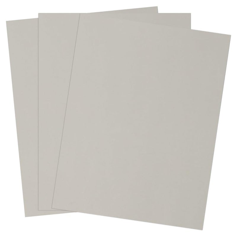 JAM PAPER Vellum Bristol 65lb Cardstock - 8.5 x 11 Coverstock - 147 gsm - Grey - 50 Sheets/Pack - Image 3