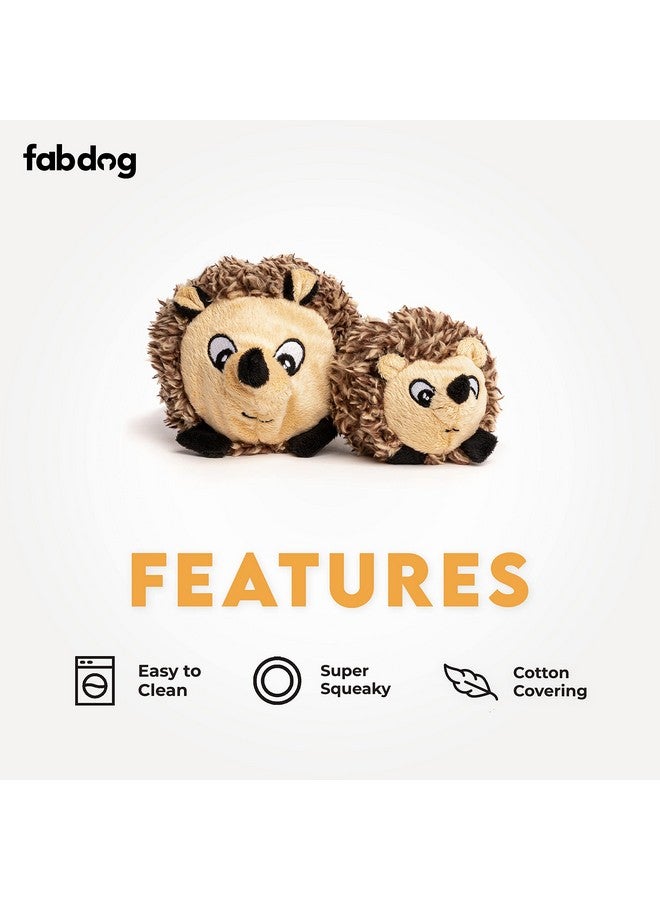 fabdog Faballs Dog Ball Toys - Super Squeaky Durable Dog Toys for All Breeds - Plush Dog Squeak Toy Balls | Animal-Themed Plush Toys | Large Hedgehog - Image 3
