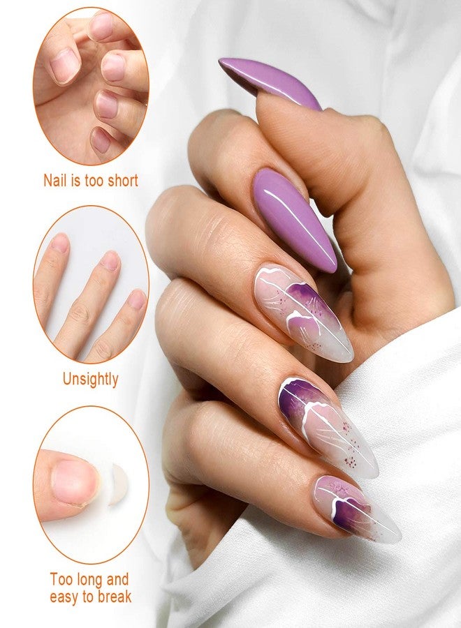 Ahier 200 PCS Nail Forms for Builder Gel, AHIER Self-adhesive Nail Extension Forms for DIY at Home Professional Nails Art Supplies - Image 4
