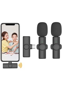 K9 2 in 1 Wireless Lavalier Microphone for Type-C Phone - USB-C Android Phone and iPhone Mini Mic for YouTube, TikTok Live Streaming, Gaming, Video Recording, Interview, Vlog with Auto Noise Reduction  - Image 2