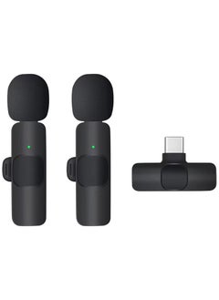 K9 2 in 1 Wireless Lavalier Microphone for Type-C Phone - USB-C Android Phone and iPhone Mini Mic for YouTube, TikTok Live Streaming, Gaming, Video Recording, Interview, Vlog with Auto Noise Reduction  - Image 4