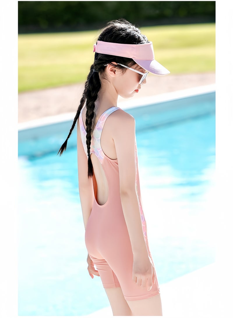 YUKE Girls One Piece Swimsuits Girls Bathing Suits, Summer Training Swimsuit, Kid's Water Sport Swimsuit - Image 4