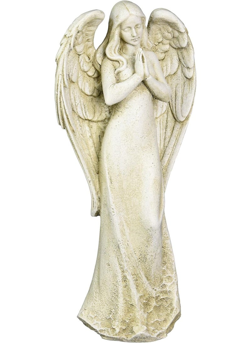Joseph's Studio by Roman Inc., Praying Angel, Garden Collection, Religious Statue, Holy Family, Memorial, Angel, Patron Saint, Garden Décor (4x6x14) - Image 1