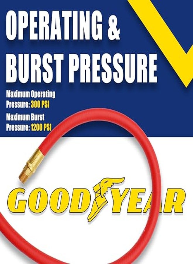 جريب خرطوم هواء هجين من Goodyear مقاس 50 × 3/8 بوصة - ضغط 300 رطل/بوصة مربعة - خالٍ من الالتواءات - صُنع في الولايات المتحدة الأمريكية - Image 5