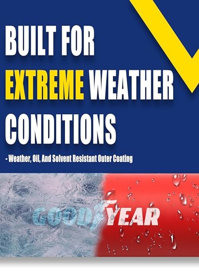 جريب خرطوم هواء هجين من Goodyear مقاس 50 × 3/8 بوصة - ضغط 300 رطل/بوصة مربعة - خالٍ من الالتواءات - صُنع في الولايات المتحدة الأمريكية - Image 4