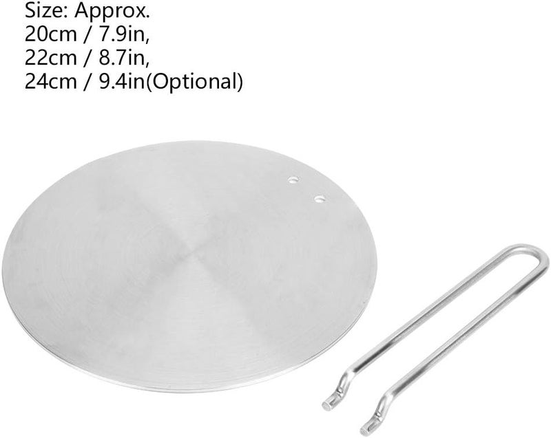 Fockety Heat Diffuser, Induction Plate, Ceramic Pot Iron Pan for Glass Cooktop Induction Cooker Gas Cooker(24cm) - Image 4