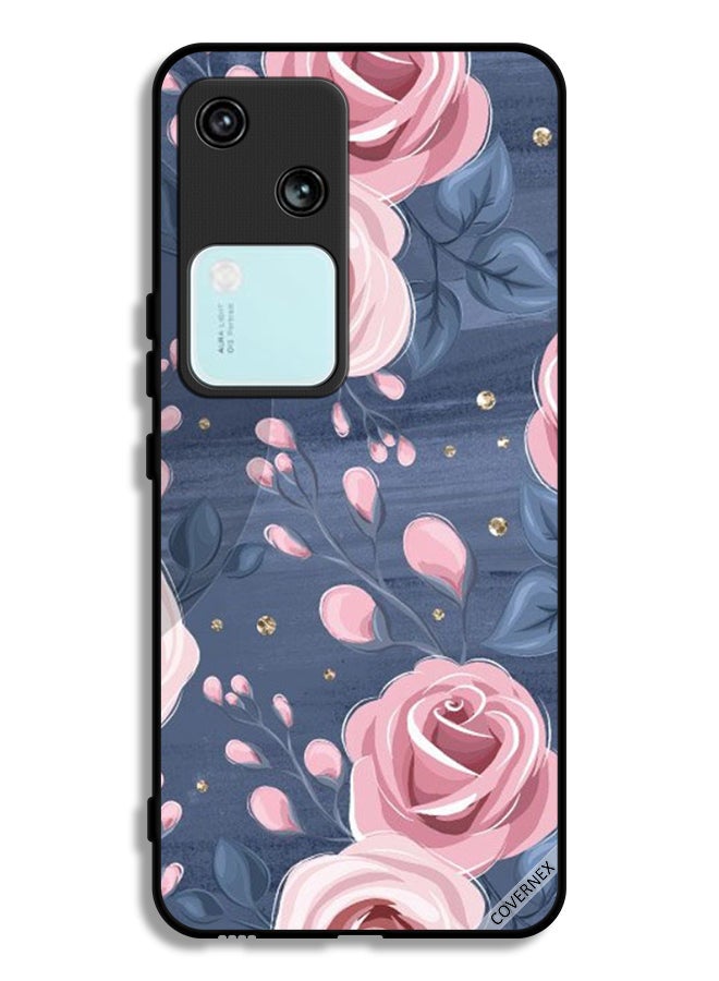 Covernex Vivo V30 5G Protective Case Cover Roses & Leaves Pattern - Image 1