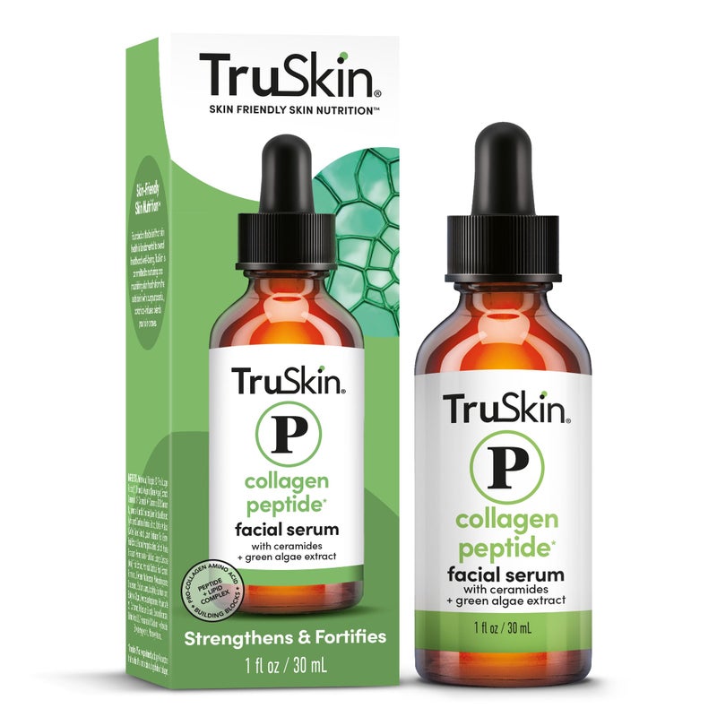 TruSkin Pro Collagen Multi Peptides Serum for Face â€“ Anti Aging Face Serum with TriPeptide-29 & Ceramides â€“ Support Skinâ€™s Natural Collagen & Skin Barrier for Firmer-Looking Skin â€“ 1 fl. Oz - Image 1