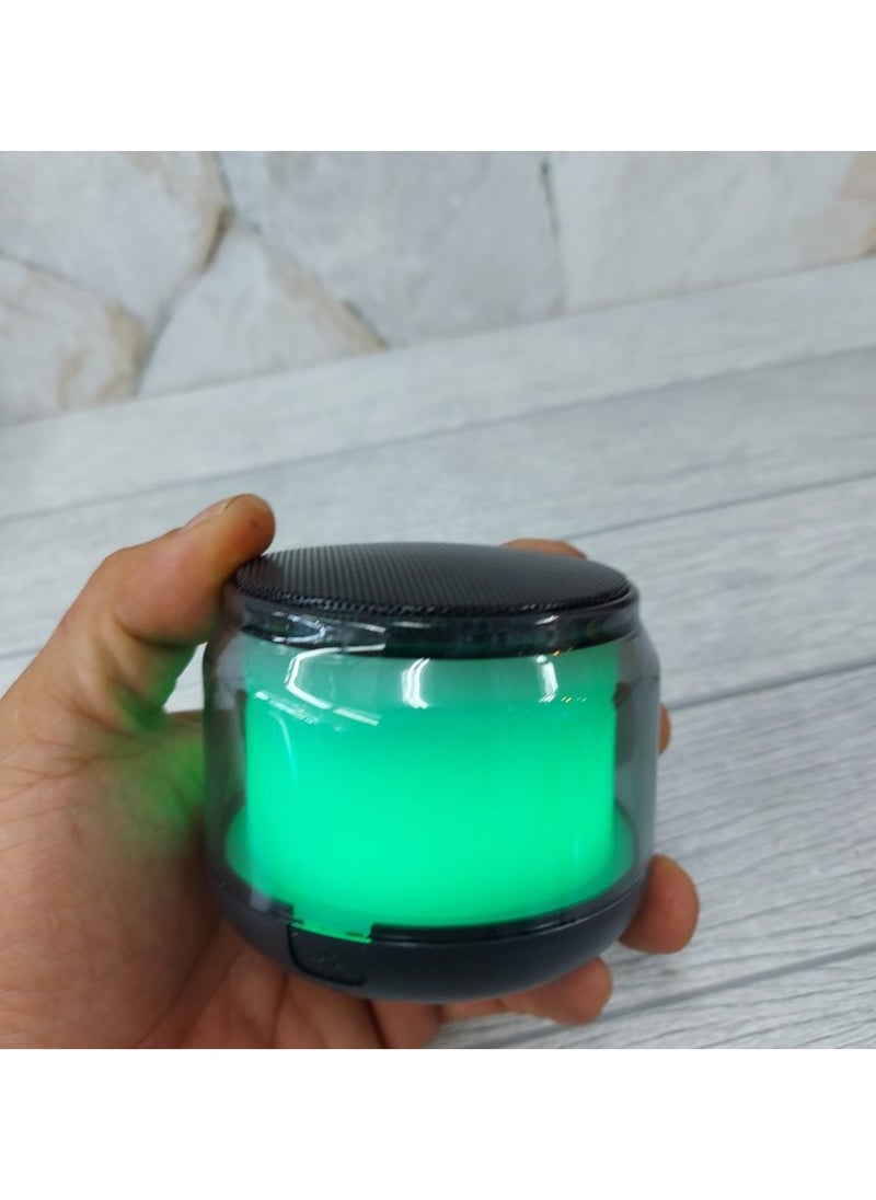 musIc - S300 Mini Rechargeable Wireless Bluetooth Speaker with RGB Lighting and Stereo Sound - Image 1