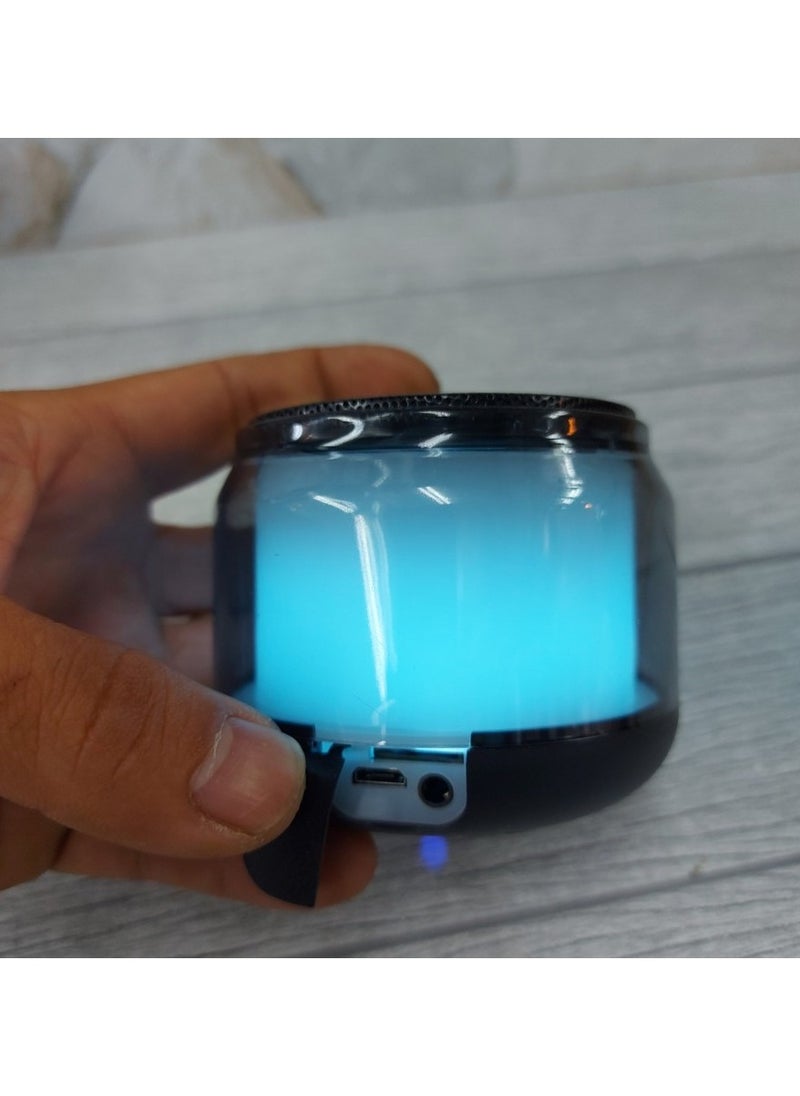 musIc - S300 Mini Rechargeable Wireless Bluetooth Speaker with RGB Lighting and Stereo Sound - Image 1