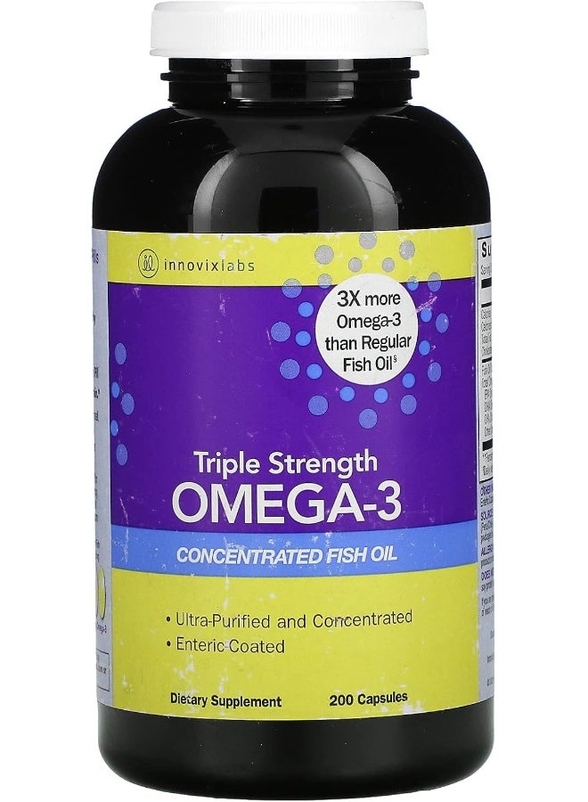 إنوفيكس لابس زيت السمك المركز أوميغا 3 ثلاثي القوة من InnovixLabs