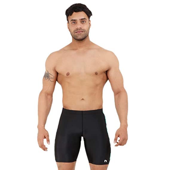 NEVER LOSE Swimwear Swimming Jammers for Men (Orange Neo, XXL) - Image 4
